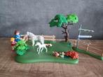 86. Playmobil pony met veulen in weide, Ophalen of Verzenden, Zo goed als nieuw, Complete set