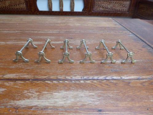 6 verzilverde art deco messenleggers (2), Antiek en Kunst, Antiek | Woonaccessoires, Ophalen of Verzenden