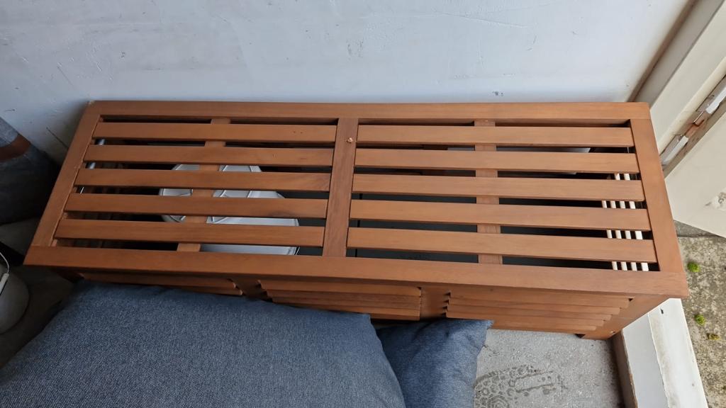 Tuinmeubel bankje met opslagruimte, Ophalen, Nieuw