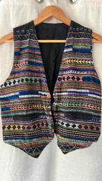 Retro vintage gilet geborduurd, Ophalen of Verzenden, Gedragen, Maat 38/40 (M), Overige kleuren