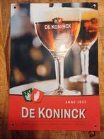 De Koninck emaille bord te koop of te ruil, Ophalen of Verzenden, Zo goed als nieuw, Reclamebord, Plaat of Schild, Overige merken