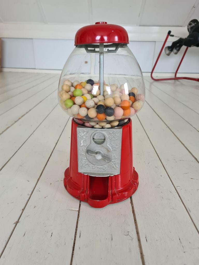 Vintage Kauwgomballen Automaat - 38 cm, Ophalen, Gebruikt