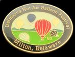 Delmarva Hot Air Balloon Festival- Milton ballon pin, Verzenden, Nieuw, Transport, Speldje of Pin