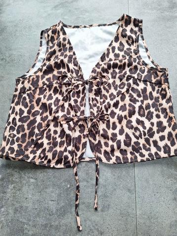 Nieuw! gave gilet met leopard print maat M! beschikbaar voor biedingen