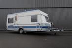 Fendt Saphir 470, Mover, Zonnepaneel, Fietsenrek, Voortent, Caravans en Kamperen, Rondzit, Frans bed, Bedrijf, Schokbreker