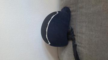 BR Cap / rijhelm sigma microfiber kleur navy, zgan mt 52-54 beschikbaar voor biedingen