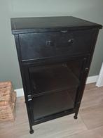 Zwart metalen kastje, Huis en Inrichting, Kasten | Overige, Ophalen, Zo goed als nieuw