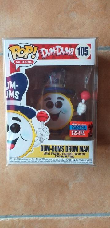 Ad icons dum dums drum Man convention exclusive funko pop  beschikbaar voor biedingen