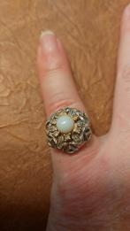 Vintage ring met nepparel, Gebruikt, Ophalen of Verzenden, Dame, Met parel