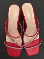 Rode hakken met strass - Maat 38👠, Ophalen, Zo goed als nieuw, Rood, Pumps