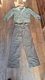 US Field Jacket + mustard trousers + belt, Verzamelen, Militaria | Tweede Wereldoorlog, Ophalen of Verzenden, Landmacht, Amerika