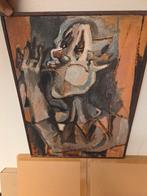 Theo Boons - Clown met Trompet - Olieverf, Antiek en Kunst, Ophalen of Verzenden