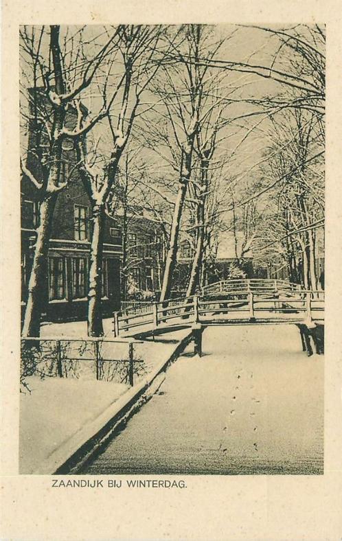 (378-294-045) Zaandijk bij Winterdag, Verzamelen, Ansichtkaarten | Nederland, Noord-Holland, Ophalen of Verzenden