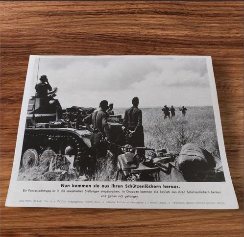 Duitse WO2 Panzerspähtrupp Rusland Kriegsberichter foto, Verzamelen, Militaria | Tweede Wereldoorlog, Landmacht, Foto of Poster