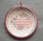 Blikken herdenkingsbordje 10 jaar bevrijding, Verzamelen, Ophalen of Verzenden, Gebruikt, Overige