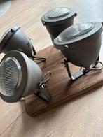 Industrieel plafondlamp 4 spots., Huis en Inrichting, Lampen | Plafondlampen, Ophalen, Zo goed als nieuw, Metaal, Industrieel