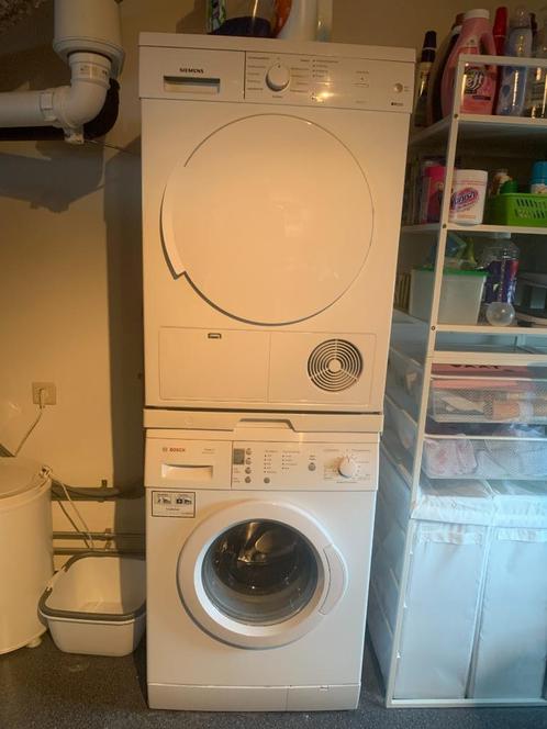 bosch wasmachine en siemens droger, Witgoed en Apparatuur, Wasmachines, Gebruikt, Voorlader, 6 tot 8 kg, 85 tot 90 cm, 1200 tot 1600 toeren