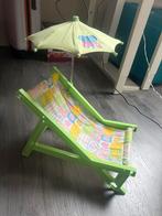 Babyborn Strandstoel met Parasol, Kinderen en Baby's, Speelgoed | Poppen, Ophalen of Verzenden, Zo goed als nieuw, Babypop