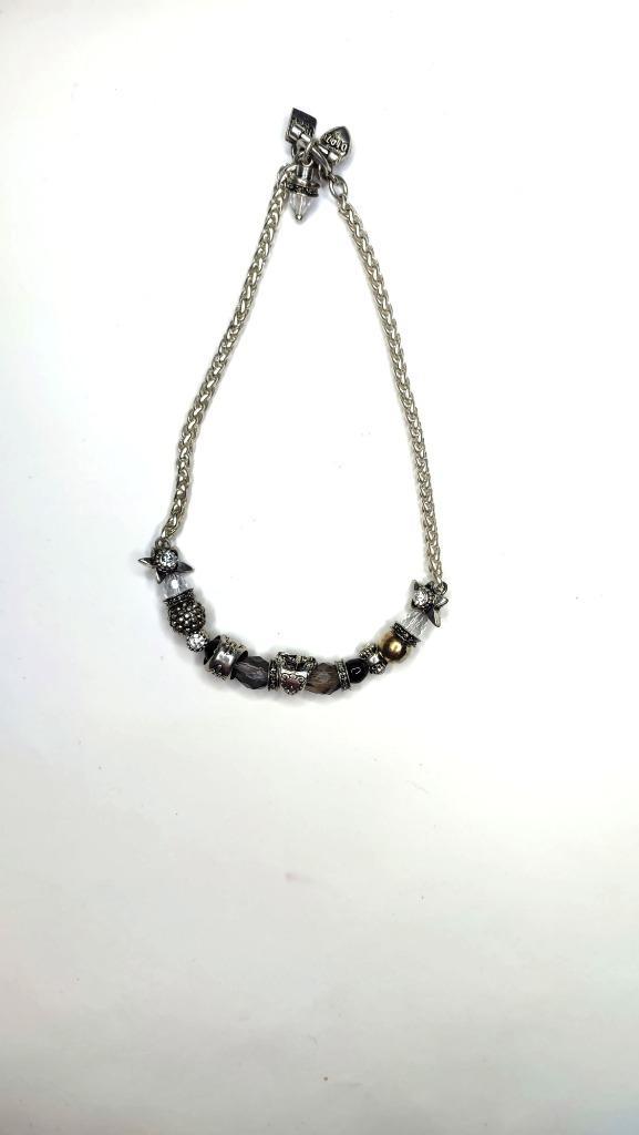 Otazu zilveren ketting met kristallen, met certificaat, Sieraden, Tassen en Uiterlijk, Kettingen, Zo goed als nieuw, Zilver, Zilver
