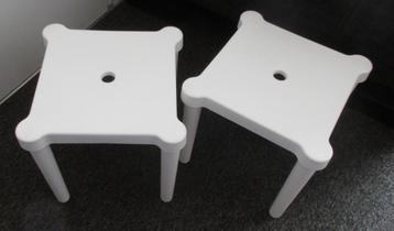 2 x wit Ikea Utter krukje 27 x 27 x 27 cm - samen 4 euro beschikbaar voor biedingen
