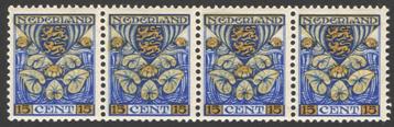 Nederland NVPH nr 202a postfris Strip van 4, ZELDZAAM! beschikbaar voor biedingen