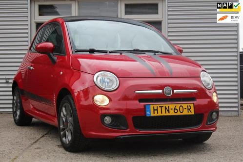 Fiat 500 C 1.2 Lounge CABRIOLET Sport, airco, nieuwe apk inc, Auto's, Fiat, Bedrijf, Te koop, 500C, ABS, Airbags, Airconditioning