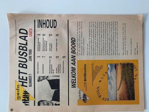 gado het busblad juni 1990, Verzamelen, Spoorwegen en Tramwegen, Zo goed als nieuw, Trein, Overige typen, Ophalen of Verzenden