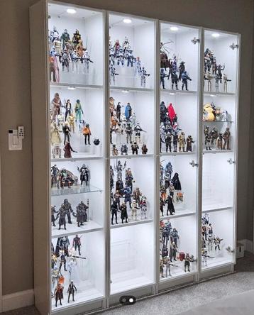 Ikea Billy kastdeuren Högbo vitrinedeur wit (3 stuks) - afbeelding 1