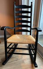 Zwarte schommelstoel GRATIS, Ophalen, Riet of Rotan, Gebruikt, Zwart