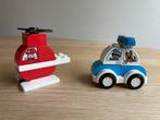 Duplo 10957 brandweerhelikopter en Politieauto - Zonder doos, Kinderen en Baby's, Speelgoed | Duplo en Lego, Ophalen of Verzenden