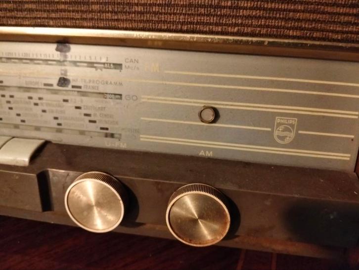 Vintage Philips Radio Compass, Audio, Tv en Foto, Radio's, Gebruikt, Radio, Met cd-speler, Ophalen of Verzenden