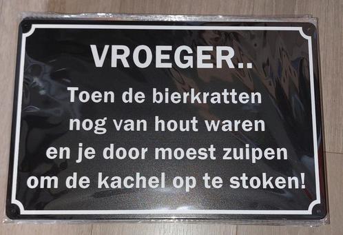 metalen wand tekst decoratie bordjes Nieuw Mancave cafe, Huis en Inrichting, Woonaccessoires | Tekstborden en Spreuken, Nieuw