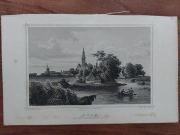 30 / Edam van de Purmeringsdijk - staalgravure Terwen 1860 beschikbaar voor biedingen
