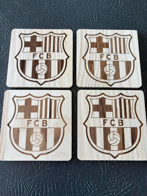 FC Barcelona onderzetters, Huis en Inrichting, Woonaccessoires | Onderzetters, Zo goed als nieuw, Glas of Kopje, Ophalen of Verzenden