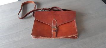 Retro Vintage Leren Leraren Tas/Schooltas/Boekentas  beschikbaar voor biedingen