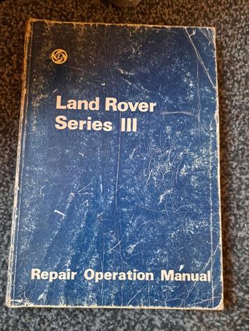 Land Rover Series III Reparatiehandleiding beschikbaar voor biedingen