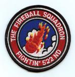 USAF patch 522FS F-16C Canon, Ophalen of Verzenden, Luchtmacht, Amerika, Embleem of Badge