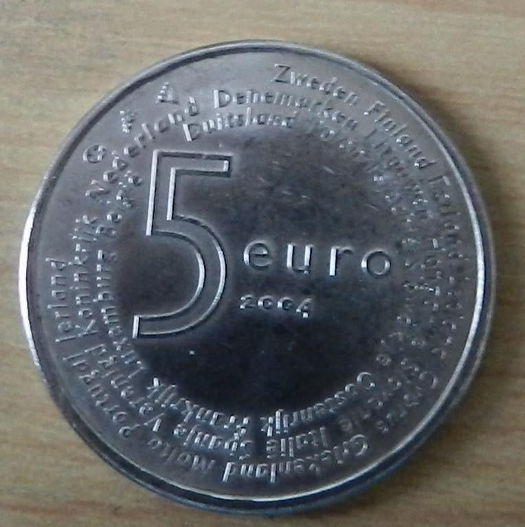 5 euro munt Beatrix 2004, Koningin Beatrix, Zilver, Euro's, Ophalen of Verzenden