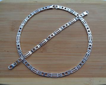 zilveren set ketting + armband [074] beschikbaar voor biedingen
