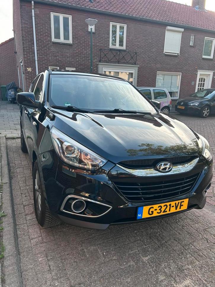 Hyundai iX35 1.6 GDI 2WD 2014 Zwart met trekhaak, Auto's, Hyundai, Particulier, iX35, ABS, Airbags, Airconditioning, Android Auto