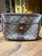 Vintage Gucci Schoudertas Sherry Line, Ophalen of Verzenden, Gebruikt, Bruin, Schoudertasje