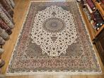 Vintage handgeknoopt perzisch tapijt tabriz 50raj 365x251, Huis en Inrichting, Stoffering | Tapijten en Kleden, Info@SlatsAntiek.nl