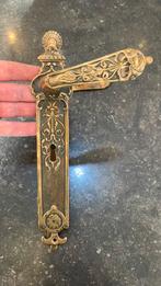 1x antiek Art Nouveau Jugendstil Deurklink Sleutelgat Schild, Antiek en Kunst, Antiek | Koper en Brons, Ophalen of Verzenden