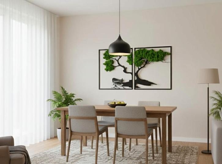 Mos Schilderij - Natuurlijke Wanddecoratie, Huis en Inrichting, Woonaccessoires | Wanddecoraties, Nieuw, Ophalen of Verzenden