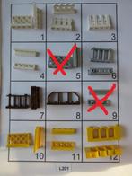 L201 LEGO GEEL LICHT GRIJS WIT EN DONKERBRUIN HEK SIERHEK, Lego, Ophalen of Verzenden, Losse stenen, Lego Nederland B.V.