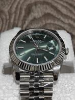 Rolex Datejust 41MM Green, Sieraden, Tassen en Uiterlijk, Horloges | Heren, Staal, Staal, Polshorloge, Nieuw