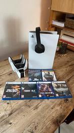 Playstation 5 met accessoires en games, Ophalen, Gebruikt, Playstation 5