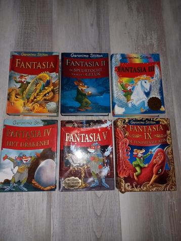 6 Geronimo Stilton boeken Fantasia  beschikbaar voor biedingen