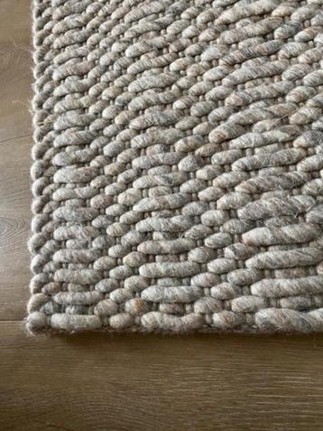Wollen - Vloerkleed grijs/beige beschikbaar voor biedingen