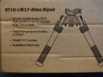 Bipod type Atlas, zwart, met waterpas voor 1 slot., Ophalen of Verzenden, Nieuw